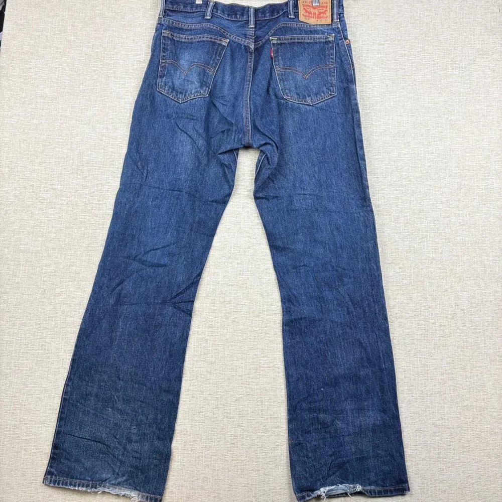 Vintage Levis 517 Mens 36x33 Bootcut Jeans  Light Distressed Festival  Denim